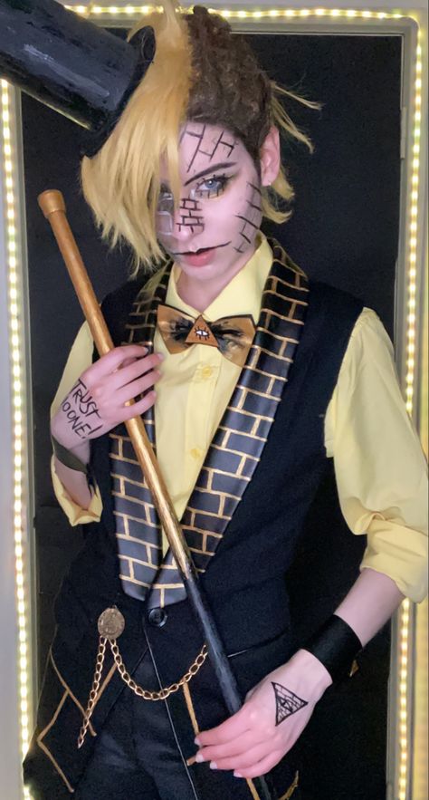 Bill Cipher Human Cosplay, Bill Cipher Outfit, Bill Cipher Makeup, Bill Cipher Costume, Bill Cipher Cosplay, Gravity Falls Costumes, Bill Cipher Human, Gravity Falls Cosplay, Bill Cypher