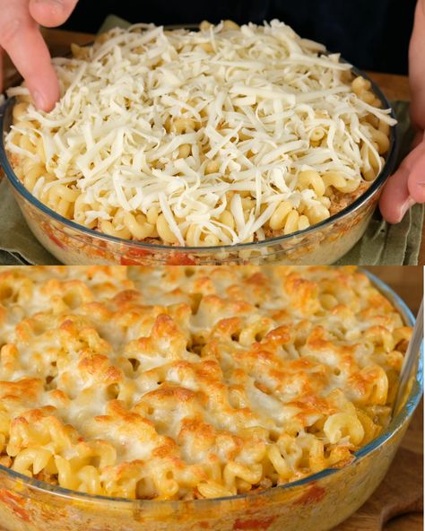 Pasta Casserole with Cream Sauce and Minced Meat - Greenku Recipes Pasta With Minced Meat, Best Italian Pasta, Classic Puff Pastry, Omelet Muffins, Meat Casserole, Types Of Noodles, Banana And Egg, Pasta Casserole, Minced Meat