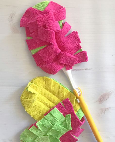 diy reusable duster cloths - My French Twist Diy Swiffer 360 Duster, Homemade Swiffer Duster, Diy Reusable Swiffer Duster, Dusters Cleaning, Cleaning Body, Reusable Duster, Swifter Duster, Swiffer Duster, Valentine Dinner Party