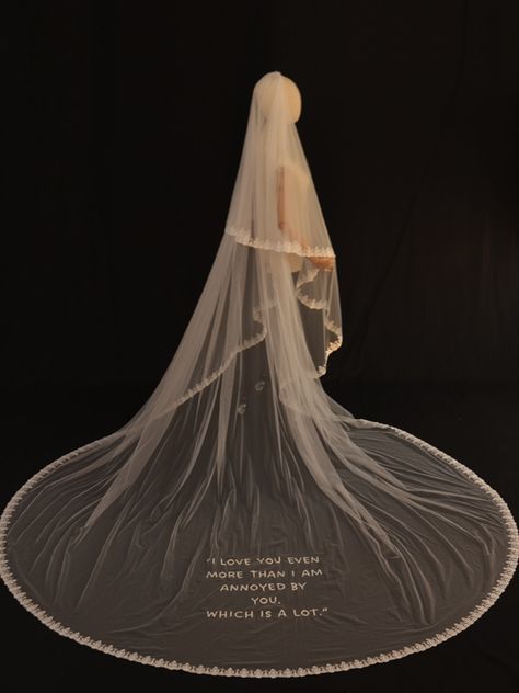 Cathedral Veil Embroidery Vow Poems Pattern Wedding Bride Accessories 2023 Bridal Hair Women's Veil Vow Poems, 2023 Bridal Hair, Cathedral Lace Veil, Veil Embroidery, Lace Cathedral Veil, Accessories 2023, Wedding Accessories For Bride, Pattern Wedding, Lace Veil