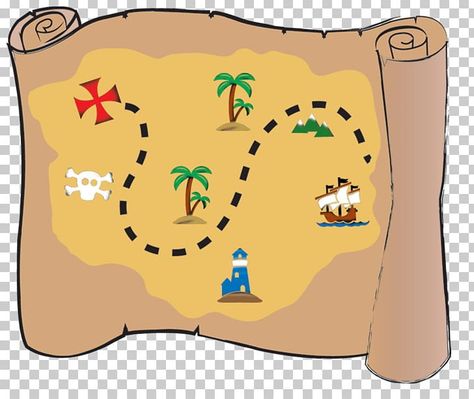 Cartoon Map Drawing, Treasure Map Template, Treasure Clipart, Treasure Map Drawing, Treasure Cartoon, Treasure Theme, Map Cartoon, Treasure Hunt Map, Jungle Vbs