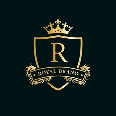 Luxury logo premium | Premium Vector #Freepik #vector #logo #frame #gold #crown Letras Cool, Tato Maori, Stationery Business Card, Gold Logo Design, Royal Logo, Calligraphy Logo, Luxury Logo Design, Crown Logo, Logotype Design