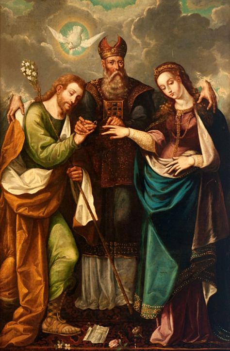 Solemnity of St Joseph, Spouse of the Blessed Virgin Mary – 19 March: Mary And Joseph, Mary Mother Of God, Catholic Images, The Holy Family, Blessed Mother Mary, Sainte Marie, Saint Joseph, Holy Mary, Mother Of God