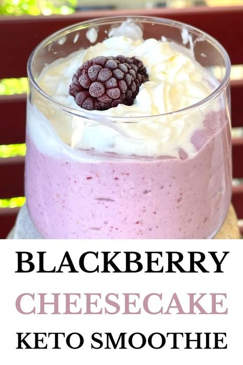 Blackberry Recipes Easy, Blackberry Smoothie Recipes, Matcha Drink Recipes, Best Keto Pancakes, Low Carb Smoothie Recipes, Cheap Desserts, Keto Pudding, Blackberry Cheesecake, Cheesecake Smoothie