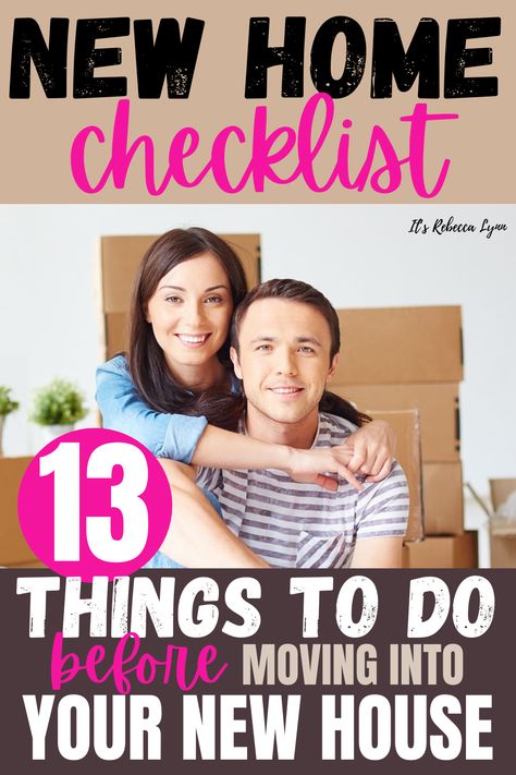 streamline the moving process with this new home checklist Things To Do Before Moving, Homeowner Checklist, Moving Ideas, Home Checklist, Rebecca Lynn, House Checklist, New Home Checklist, Decorating A New Home, Moving Home