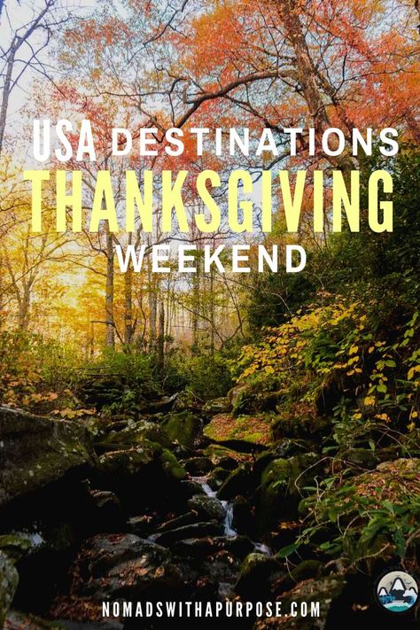 The best places for your Thanksgiving vacation-- includes beaches and deserts in California, ski resorts in Utah and Colorado, national parks in Florida and Tennesse, and more. Read this blog to discover incredible Thanksgiving destinations! Thanksgiving In Colorado, Colorado Thanksgiving Vacation, Thanksgiving Trip Ideas, Thanksgiving Getaway Ideas, Thanksgiving Destinations, Thanksgiving Vacation Ideas, Utah Winter Vacation, Thanksgiving Point Utah, Olympic National Park In November