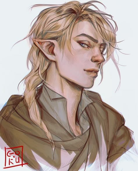 Elf Drawings, Dnd Elves, Male Elf, Elf Characters, Elf Art, Fantasy Races, Original Characters, Dungeons And Dragons Characters, Dnd Art