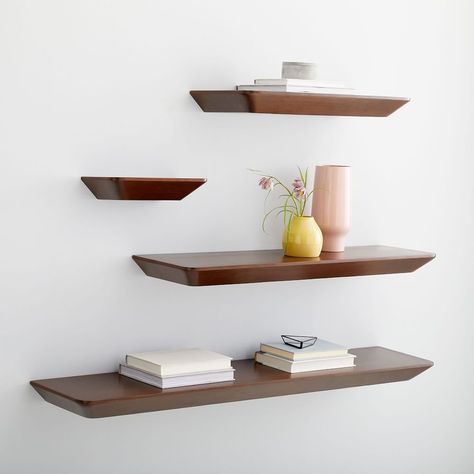 Diy Shelves Design, Diy Shelves Ideas, Shelving Wall, Floating Shelves Ideas, Diy Floating Shelves, Reclaimed Wood Floating Shelves, Floating Shelf Decor, Shelves Design, Shelves Ideas