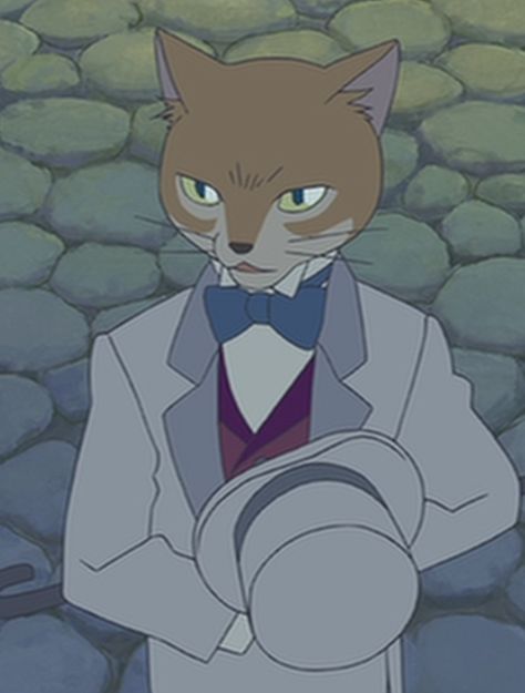 The Baron from The Cat Returns Baron Von Gikkingen, Baron Humbert Von Gikkingen, The Cat Returns Baron, Cats Return, Studio Ghibli Fanart, Personajes Studio Ghibli, The Cat Returns, Beau Film, Studio Ghibli Characters