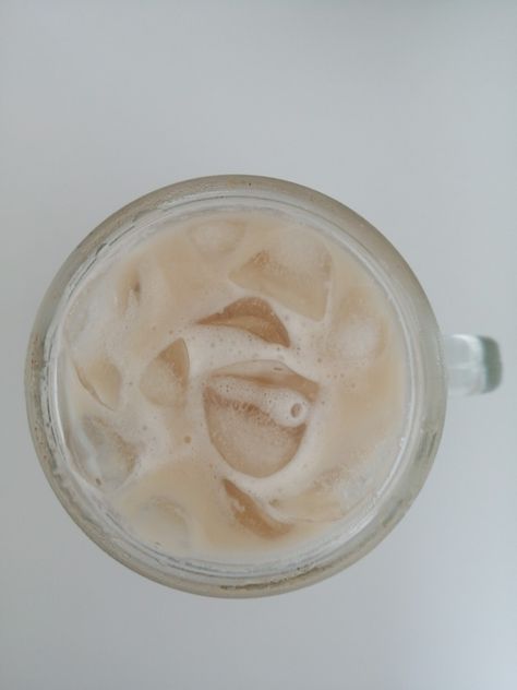 Milk-Ice cubes -1 Nescafe 3 in 1- 1 tsp sugar .So first thing you should to put the Milk after that put nescafe then add the sugar but don't forget to mix it well and the last thing add the ice cubes and drink it! Coffee Ice, Ice Cubes, The Ice, Ice Cube, Don't Forget, Milk, Drinks, Coffee