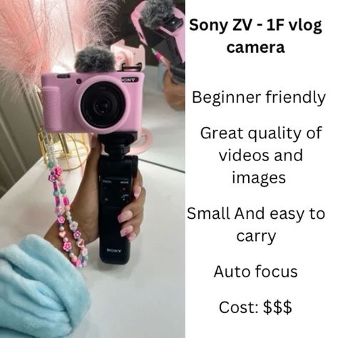 Beginner Friendly vlogging camera for content creation Good Vlogging Cameras, Yt Camera, Youtube Ideas For Beginners, Youtube Setup Ideas Background, Fame Manifestation, Youtube Essentials, Cameras For Youtube, Youtube Equipment, Camera Vlogging