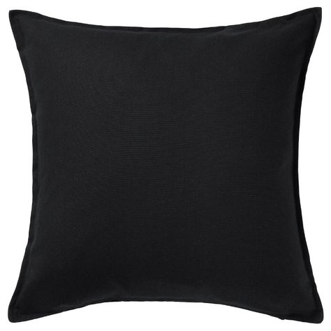 GURLI Cushion cover, black. A popular cushion cover that’s easy to mix and match with other solid-colored or patterned cushions. Available in many colors – choose your favorite. Patterned Cushions, Ikea New, Halloween Dinner Party, Black Cushion, Halloween Party Dinner, Recycling Facility, Halloween Dinner, Black Cushions, Reading In Bed