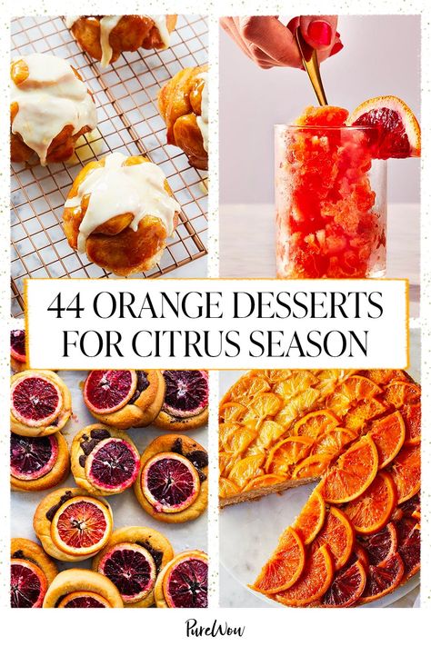 Orange Themed Desserts, Orange Appetizers For Party, Winter Orange, Cutie Orange Recipes, Recipes With Cuties Oranges, Paleo Orange Dessert, Winter Desserts For A Crowd, Winter Citrus Desserts, Orange Desserts