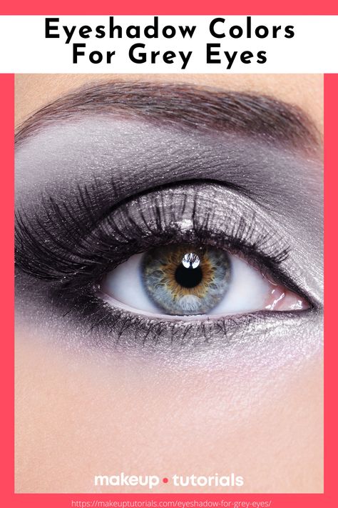 Choosing the right eyeshadow for grey eyes may pose a challenge for some because of the harmony of grey, blue, and green hues. While it may sound intimidating, it is actually pretty easy to find the right eye makeup for grey eyes if you know color theory. In this article, we show you makeup tutorials using the perfect eye shadow hues for those gorgeous grey eyes. Best Eyeshadow For Grey Eyes, Gray Eyeshadow For Blue Eyes, Gray Blue Eyeshadow, Eyeshadow Looks For Grey Eyes, Best Makeup For Grey Eyes, Make Up For Gray Eyes, Eyeshadow Looks For Gray Eyes, How To Make Grey Eyes Pop, Eye Shadow For Grey Eyes