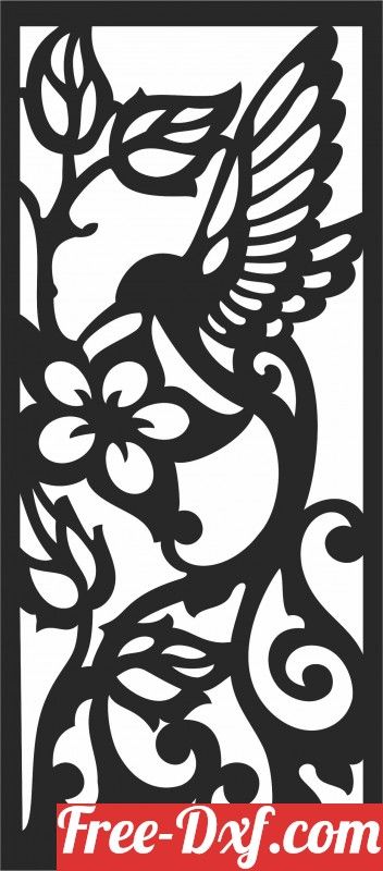 hummingbird flower panel KqMas High quality free Dxf files, Svg, Cdr and Ai Ready to cut for laser Cnc plasma and Download Instantly Doors, Wall decor, Panels, Floral, Birds, Flowers, Pattern, Partition, Hummingbird Cnc Flower Designs, Flower Panel, Motifs Design, Cnc Art, Bird And Flower, Hummingbird Flowers, Paper Cut Design, Flower Panels, Flower Motifs