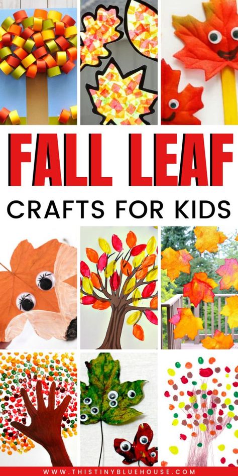 Celebrate the start of fall with these best easy leaf fall crafts for kids. These easy crafts are fun and perfect for kids of all ages. #fallcrafts #fallcraftsforkids #bestfallcrafts #preschoolfallcrafts #leafcrafts #leafcraftsforkids #leafcraftsfortoddlers #leafcraftskids Toddler Crafts With Leaves, Fun Fall Crafts For Kids, Leaf Crafts Kids, Fall Crafts For Toddlers, Start Of Fall, Autumn Leaves Craft, Preschool Crafts Fall, Halloween Crafts For Toddlers, Fun Fall Crafts