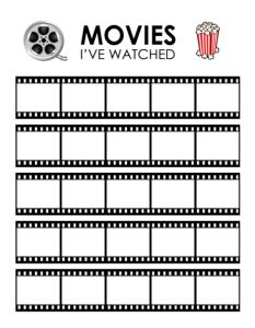 FREE Movie Tracker: Tracking Films You’ve Watched in Your Bullet Journal | 365 Days of Dana Bullet Journal Movies To Watch, Bullet Journal Netflix, Bullet Journal Templates, Movie Tracker, To Watch, Travel Journal Scrapbook, 29 November, Journal Templates, Bullet Journal Printables