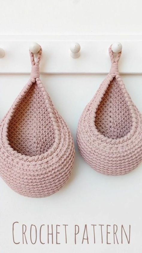 Most Stunning And Demanding Handle Crochet Basket 2024 Stylish Amazing Home Decorative Top Ideas Hanging Basket Diy, Crochet Hanging Storage, Crochet Teardrop, Diy Boho Home Decor, Basket Crochet Pattern, Crochet Home Decor Ideas, Crochet Plant Hanger, Pattern Storage, Crochet Basket Pattern Free