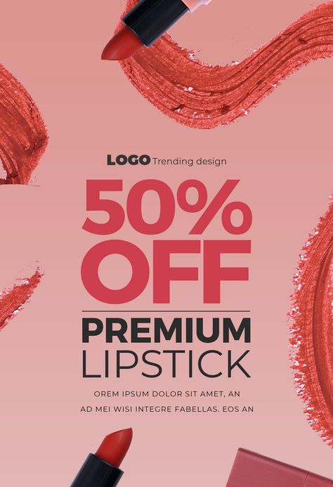 Fashion Color Gradient Lipstick Makeup Promotion Instagram Story#pikbest#Templates#Poster Lipstick Advertisement Poster, Makeup Promotion Ideas, Makeup Design Poster, Makeup Advertisement Poster, Makeup Creative Ads, Gradient Lipstick, Makeup Advertisement, Makeup Social, Lipstick Sale