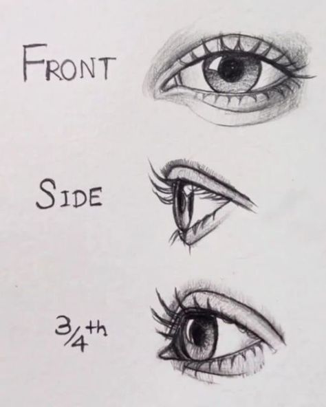 Different Styles Of Eyes Drawing, Learn To Draw Eyes, Drawing Techniques Eyes, Cute Eyes To Draw, Easy To Draw Eyes, Simple Drawing Ideas Easy Step By Step, Eye Lashes Drawing, Anatomy Drawing Tips, Drawing Eyes Ideas