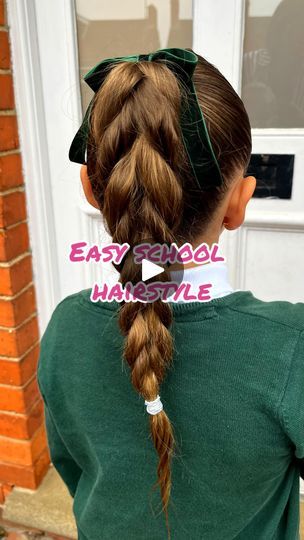 2 Plaits Hairstyles, Plats Hairstyles, Plait Styles, Prom Hair Down, Girl Hair Dos, Bella Hair, Plaits Hairstyles, Bow Hairstyle, Braid Tutorial