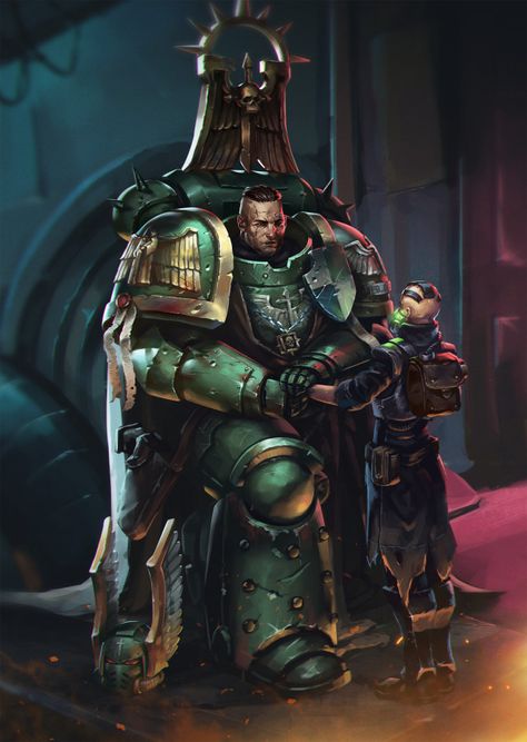 Lazarus: Enmity's Edge Illustration Warhammer 40k Salamanders, Luna Wolves, Salamanders Space Marines, Dark Angels 40k, Space Marine Art, Warhammer 40k Memes, Sons Of Horus, 40k Art, 40k Artwork