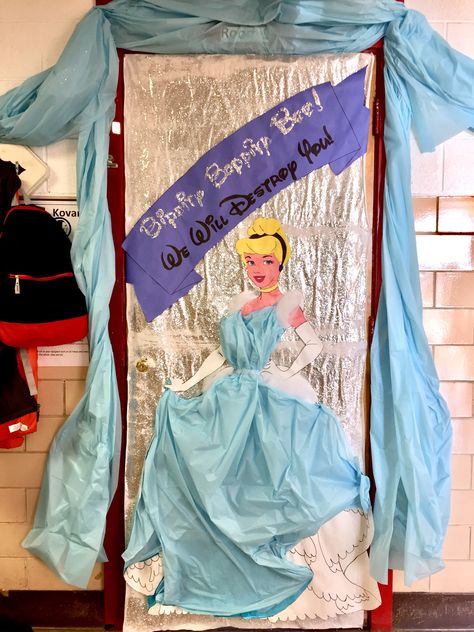 Disney door decoration contest Cinderella Cinderella Classroom Decorations, Cinderella Bulletin Board, Cinderella Classroom Door, Disney Door Decorating Contest, Cinderella Door Decoration, Disney Princess Door Decorations, Disney Door Decorations Classroom, Door Decoration Contest, Hoco Decor