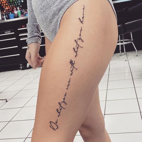 Thigh script
Tattoo
Quote
Tattoo Quote
Thigh Tattoo Vertical Hip Tattoo Quote Writing, Script Tattoo Down Side Of Leg, Down The Leg Tattoo Quote, Upper Knee Tattoo Women Quotes, Thigh Quotes Tattoos Women, Quote On Thigh Tattoo, Script Hip Tattoo, Thigh Script Tattoos Women, Name On Thigh