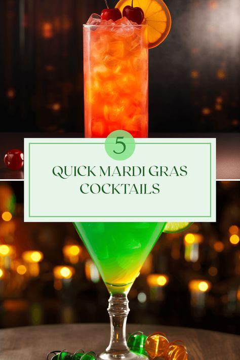 Get ready to celebrate Mardi Gras with these 5 refreshing and easy cocktails! From the fruity Hennessy Hurricane with its bold cognac flair to the tangy, fun Hand Grenade that brings a festive spirit, these drinks are guaranteed to impress your guests. Whether you're hosting a party or just enjoying the festivities, these cocktails are simple to make and full of flavor. Mix up some Louisiana classics and add a splash of excitement to your celebration with these vibrant drinks that capture the essence of Mardi Gras. Louisiana Cocktails, Mardi Gras Cocktails, Mardi Gras Drinks, Melon Liqueur, Passion Fruit Juice, Party Cocktails, Cocktail List, New Orleans Mardi Gras, Light Rum