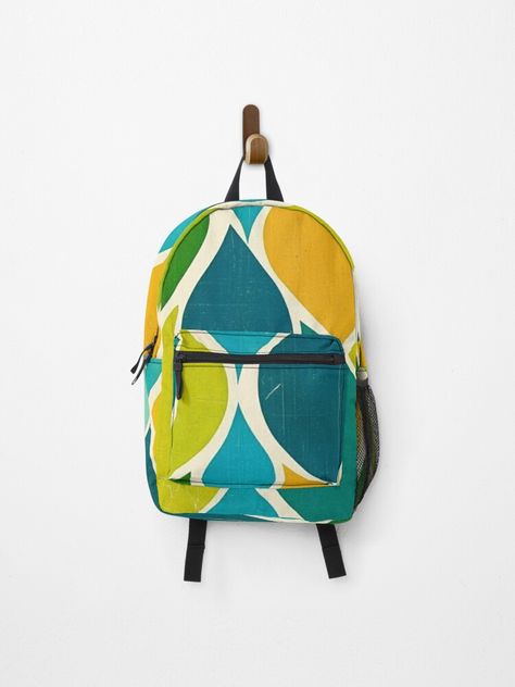 "Colorful Vintage Retro Pattern" Backpack for Sale by bimbleDIY Retro Backpack, Pattern Backpack, Patterned Backpack, Retro Pattern, Pet Bandana, Vintage Pattern, Vintage Colors, Vintage Designs, Retro Vintage