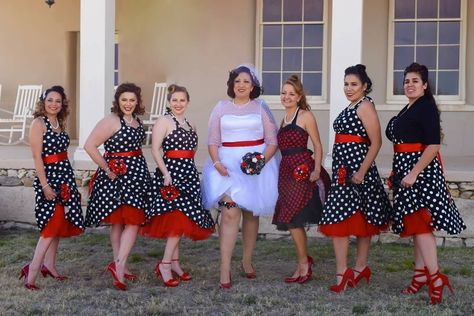 My retro polka dot rockabilly dream wedding! My girls! Rockabilly Wedding, Wedding Renewal, Wedding Accessories, My Girl, Polka Dot, Dream Wedding, Polka Dots, Dots, Wedding Ideas