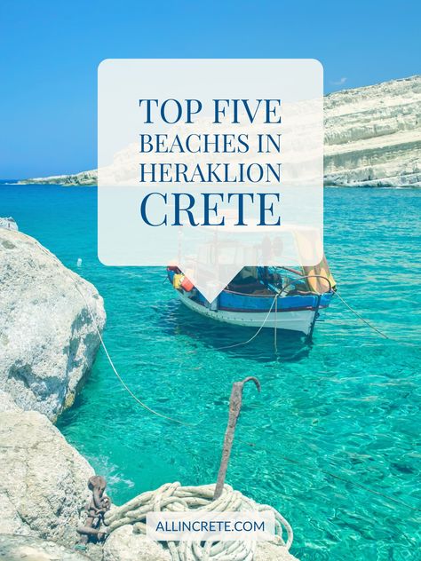 Do you want to know what are the best beaches to visit in Heraklion? Read on... Crete Heraklion, Greek Islands Vacation, Crete Chania, Beaches To Visit, Best Beaches To Visit, Greek Travel, Crete Island, Greece Travel Guide, Greece Vacation