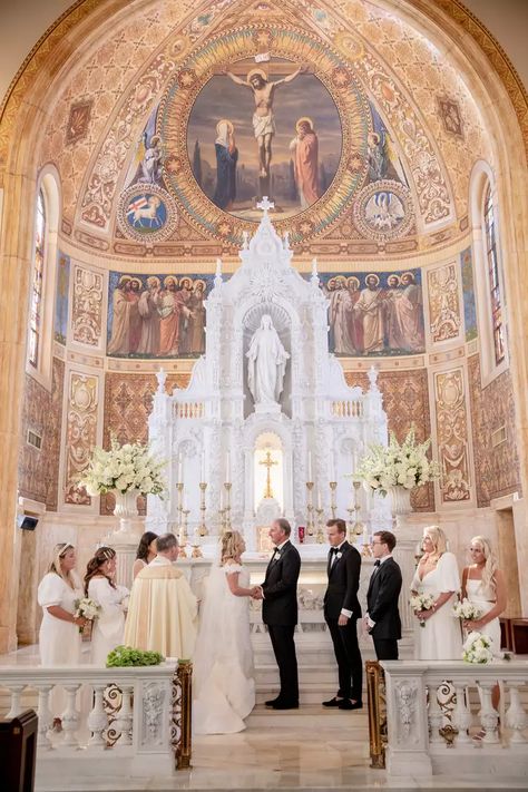 Catholic Church Wedding Planning: What to Know Wedding Service Program, Church Wedding Photos, Church Wedding Photography, Catholic Marriage, Catholic Wedding Traditions, Marriage Rules, Bride Wedding Photos, Catholic Church Wedding, Catholic Wedding Ceremony