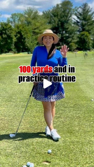 Cathy Kim • Golf instructor • Tips • Review • Lifestyle • Travel on Instagram: "100 yards and in practice routine. SAVE FOR LATER

Use one wedge to create multiple distances by controlling it with your swing size. 

#golf #explorereels #golfreels #golfswing #골프패션 #cathykimgolf #golfr #golftips" Christina Ricci Golf Tips, Functional Moisture-wicking Golf Tops, Moisture-wicking Green Golf Top, Moisture-wicking Golf Shorts, Golf R, Famous Golf Courses, Golf Swing, Golf Tips, Travel Lifestyle