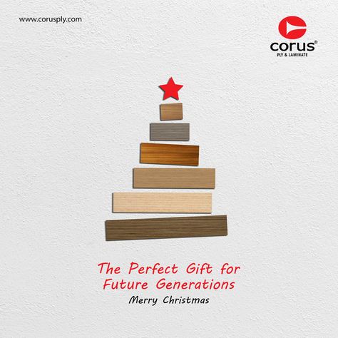 The Perfect Gift for future Generations Merry Christmas  #corusply #corus #coruslaminate #laminates #india #MerryChristmas #christmas #creativead #plywood  www.corusply.com Plywood Creative Ads, Sanitary Showroom Interiors, Merry Christmas Creative Ads, Sanitary Showroom, 3d Typography Design, Christmas Advertising, Charity Foundation, Merry Christmas Poster, Virtual Card