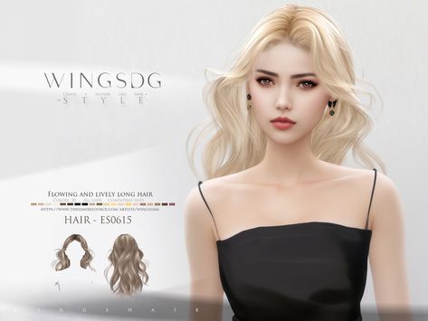 Vampire Hair, Female Sims, Sims 4 Tsr, Mod Hair, The Sims 4 Skin, Pelo Sims, Tumblr Sims 4, Sims 4 Expansions, Sims 4 Dresses