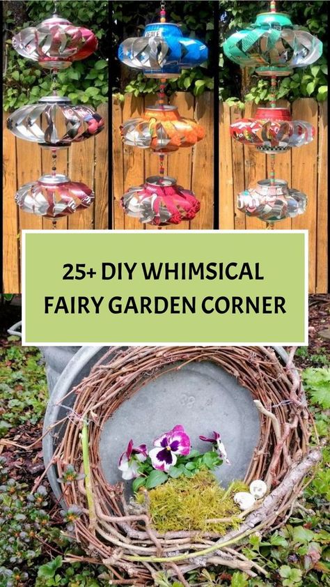 Get inspired by 25 Whimsical Fairy Garden Corner Art Ideas and create a magical world in your own backyard! Build adorable fairy treehouses, whimsical fairy swings, or even a miniature fairy village. Let your creativity flourish and let the fairies bring joy and wonder to your garden. #FairyGardenArt #DIYIdeas #GardenDecor #WhimsicalLiving Whimsical Garden Ideas, Whimsical Garden Decor, Fun Garden Art, Whimsical Fairy Garden, Fairy Garden Art, Storybook Gardens, Corner Art, Witchy Garden, Girls Crafts