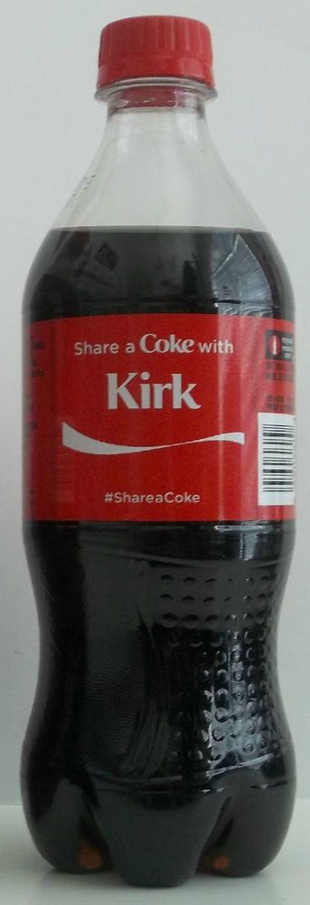 2015 Coca Cola 20 oz Bottle Name Share a Coke with KIRK Coke In Glass Bottles, Old Coke Bottles, Bottle Of Coke, Coke 1.5 Liters, Share A Coke, Coke Collectibles, Coca Cola Bottles, Coke Bottle, Coca Cola Bottle