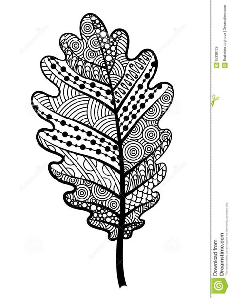 Zentangle - black and white oak leaf. Vector illustration. #vectorart #vectorillustration #graphicdesign Karpet Perca, Black And White Leaves, Zentangle Drawings, Mandala Design Art, White Leaf, Sgraffito, Zentangle Art, Mandala Drawing, Zentangle Patterns