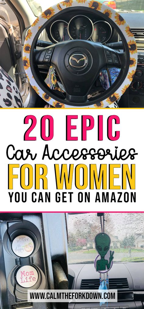 Womens Truck Accessories, Women Car Accessories Decor, Car Assesories Jeep, Women Car Decor, Amazon Car Essentials For Women, Amazon Must Haves For Car, Jeep Gifts For Women, Female Car Decor, Car Kits For Women