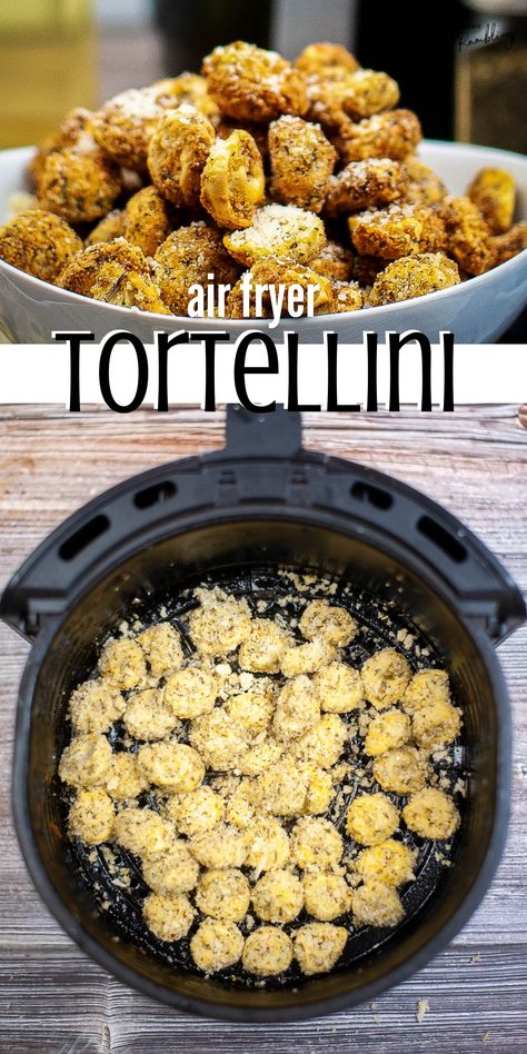 Tortellini Air Fryer, Airfryer Appetizers, Air Fryer Tortellini, Pesto Dipping Sauce, Low Carb Air Fryer Recipes, Cheesy Tortellini, New Air Fryer Recipes, Cooks Air Fryer, Bite Size Appetizers