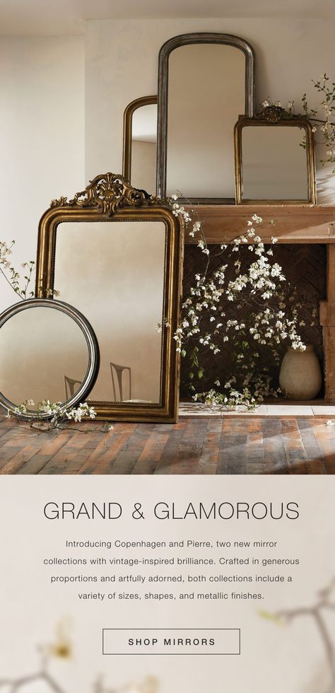 Vintage-Inspired and Elegantly Adorned - Arhaus Email Archive Vintage Inspired