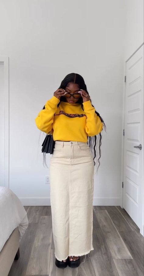 Modest outfits Modest Young Women Outfits, Modest Fashion Black Women, Modest Black Women Outfits, Modest College Outfits, Modest Christian Clothing, Modest Girly Outfits, Skirt Looks, Modesty Outfits, Cute Modest Outfits