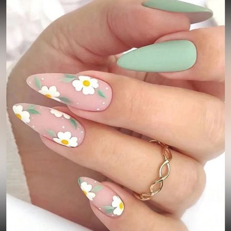 Super Cute- Brand New 24 Pcs. Cute Simple Nails, Colorful Nails, Girly Acrylic Nails, Really Cute Nails, Short Acrylic Nails Designs, Cute Nail Art, Cute Nail Designs, Short Acrylic Nails, Nail Arts