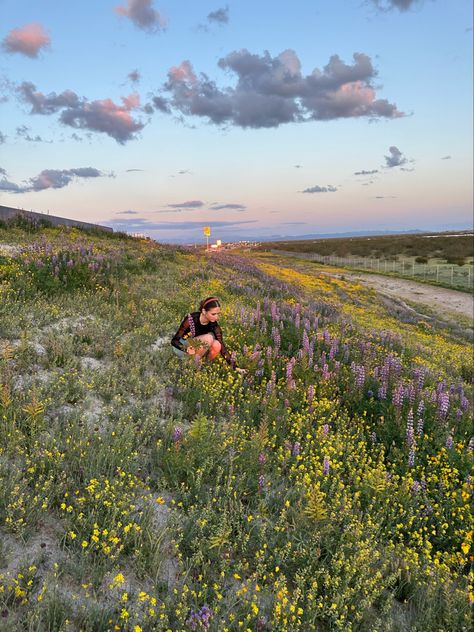 Wild Flower Picking, Wild Flower Field Aesthetic, Picking Flowers Aesthetic, Wildflower Picking, Jenna Core, Summer Visionboard, Picking Wildflowers, Pick Flowers, 2024 Books