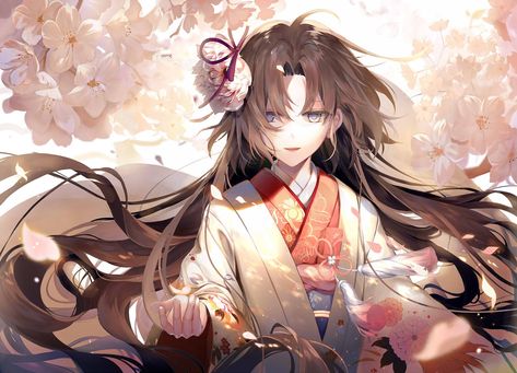 Fate Series Fate/Grand Order Shiki Ryougi #1080P #wallpaper #hdwallpaper #desktop Anime Kimono, Falling Snow, Fate Anime Series, Manga Drawing, Anime Movies, Manga Girl, Anime Fanart, Anime Character, Manga Art