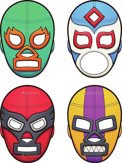 Wrestling Masks, Wrestling Clothes, Wrestling Mask, Mexican Wrestling, Mexican Mask, Mask Drawing, Wrestling Shirts, Mexican Crafts, Dark Christmas