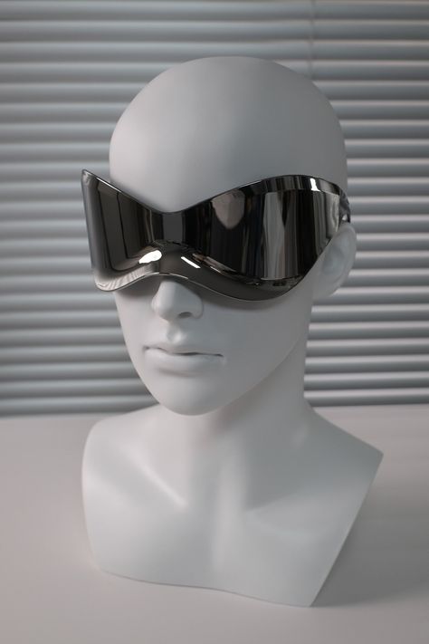 Hype Avant Garde Futuristic Oversized Sliver Sunglasses Unisex OS | Grailed Sliver Sunglasses, Cheap Futuristic Sunglasses With Mirrored Lenses, Avant Garde Glasses, Futuristic Sunglasses With Mirrored Lenses For Streetwear, Sunglasses Futuristic, Futuristic Anti-reflective Sunglasses For Streetwear, Futuristic Sunglasses, Hype Men, Silver Sunglasses