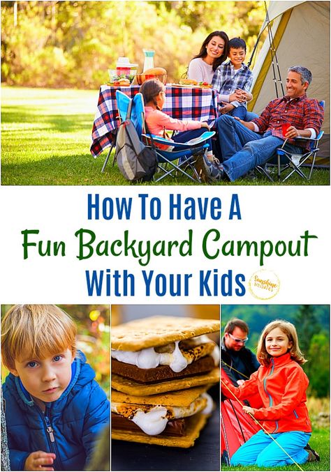 Have a super fun campout in your back yard! Sometimes you just can't go away to camp where you would like. That's okay. It can be just as fun to camp right in your backyard with your kids! You can still enjoy all the fun of camping but at the same time, you can enjoy the comforts of home. Here is how you can have an easy backyard campout with your kids this summer. #summer #campout #backyard #backyardcampout #summerfun #kidsactivities Backyard Camp Out Ideas, Backyard Camp Out, Backyard Campout Ideas, Backyard Camping Ideas For Kids, Backyard Camping Ideas, Diy Summer Camp, Summer Camp At Home, Camp Themes, Backyard Campout