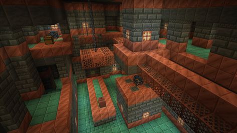 Trial Chambers Minecraft, Minecraft, Mural, Copper